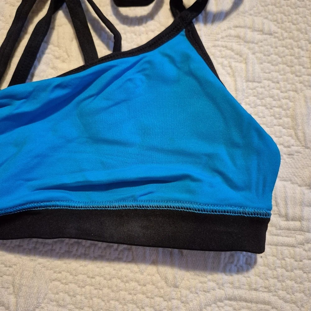 Victoria's Secret women's XS Pink Yoga bright blue & black VGUC - Picture 4 of 6